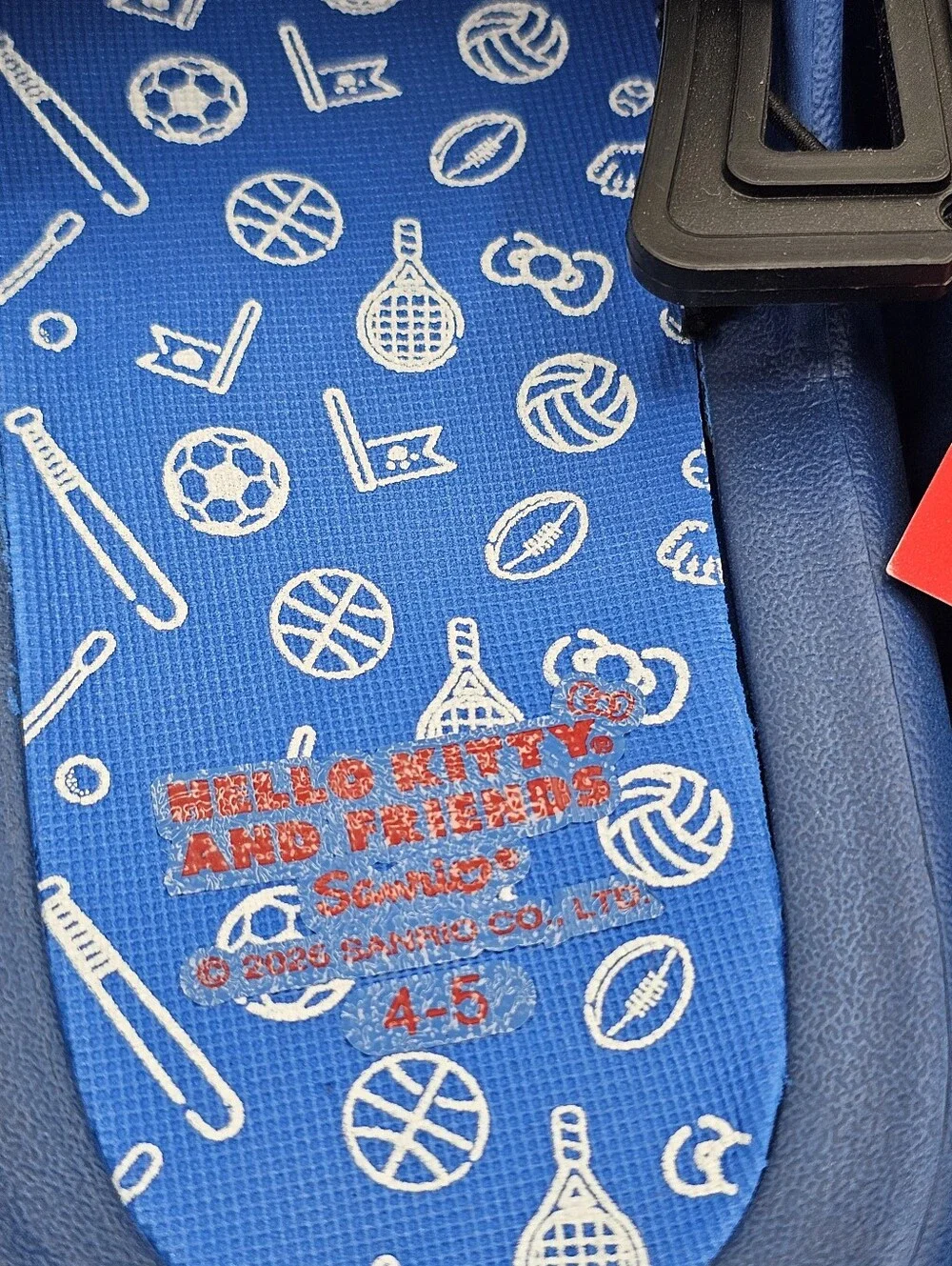 Sanrio‎ Hello Kitty Cinamonroll Kuromi Baseball Cushion Slide Sandal Blue KIDS